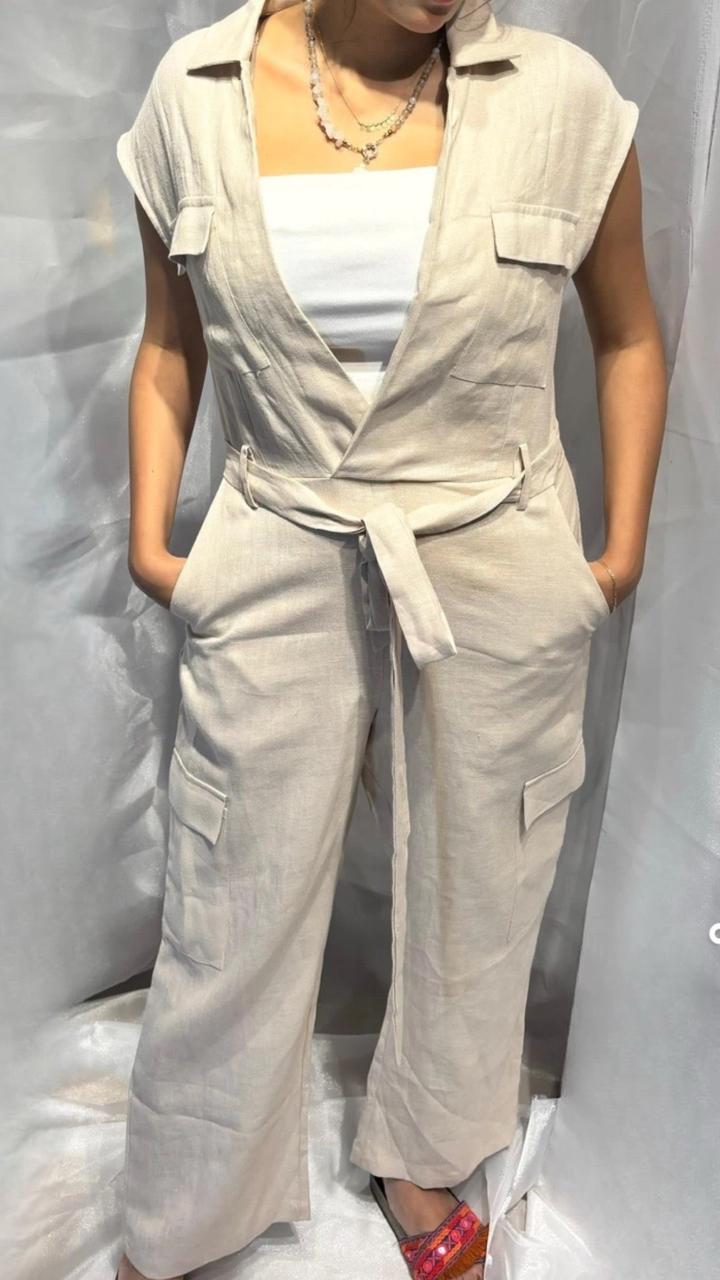 LINEN JUMPSUIT