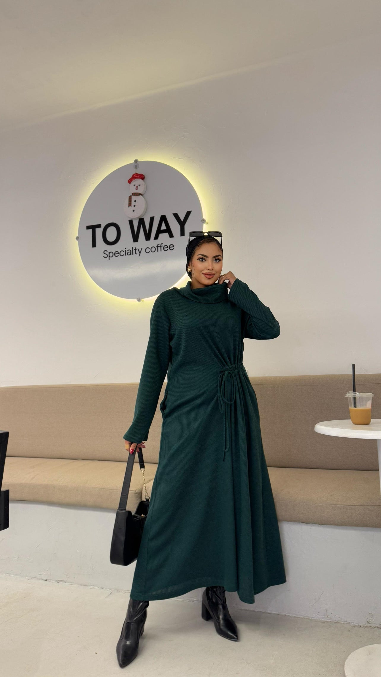 lightweight wool autumn dress