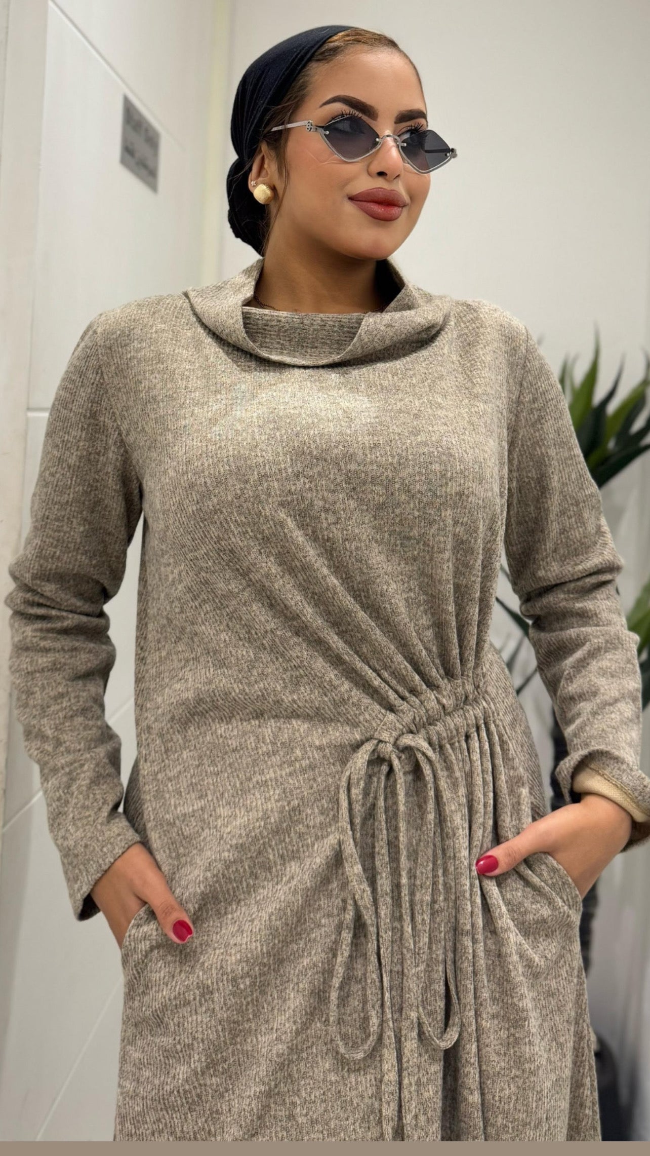 lightweight wool autumn dress