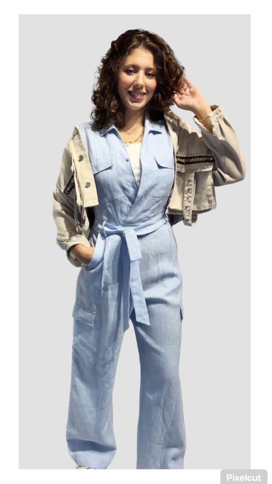 LINEN JUMPSUIT